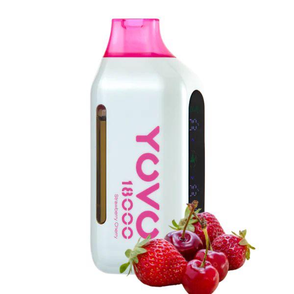 Vape 40,000 Puffs Strawberry Cherry YOVO Ultra 18000 Sio-disposable Vape  Australia