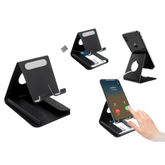 E301 Metal Multi Mobile Stand with Visiting Card Holder