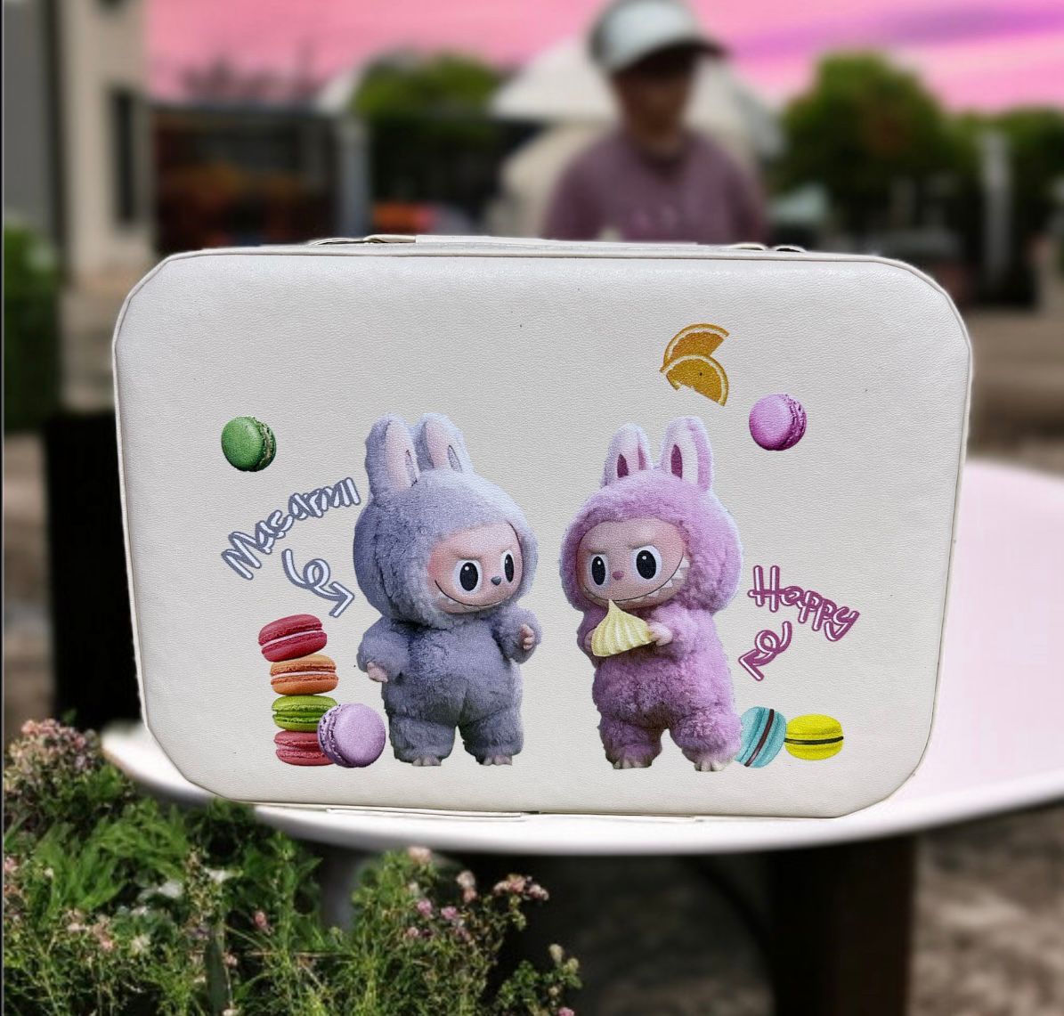 NECESER PERSONAJE 7698 LABUBU BEIGE Importadora y Mayoreo Coketa