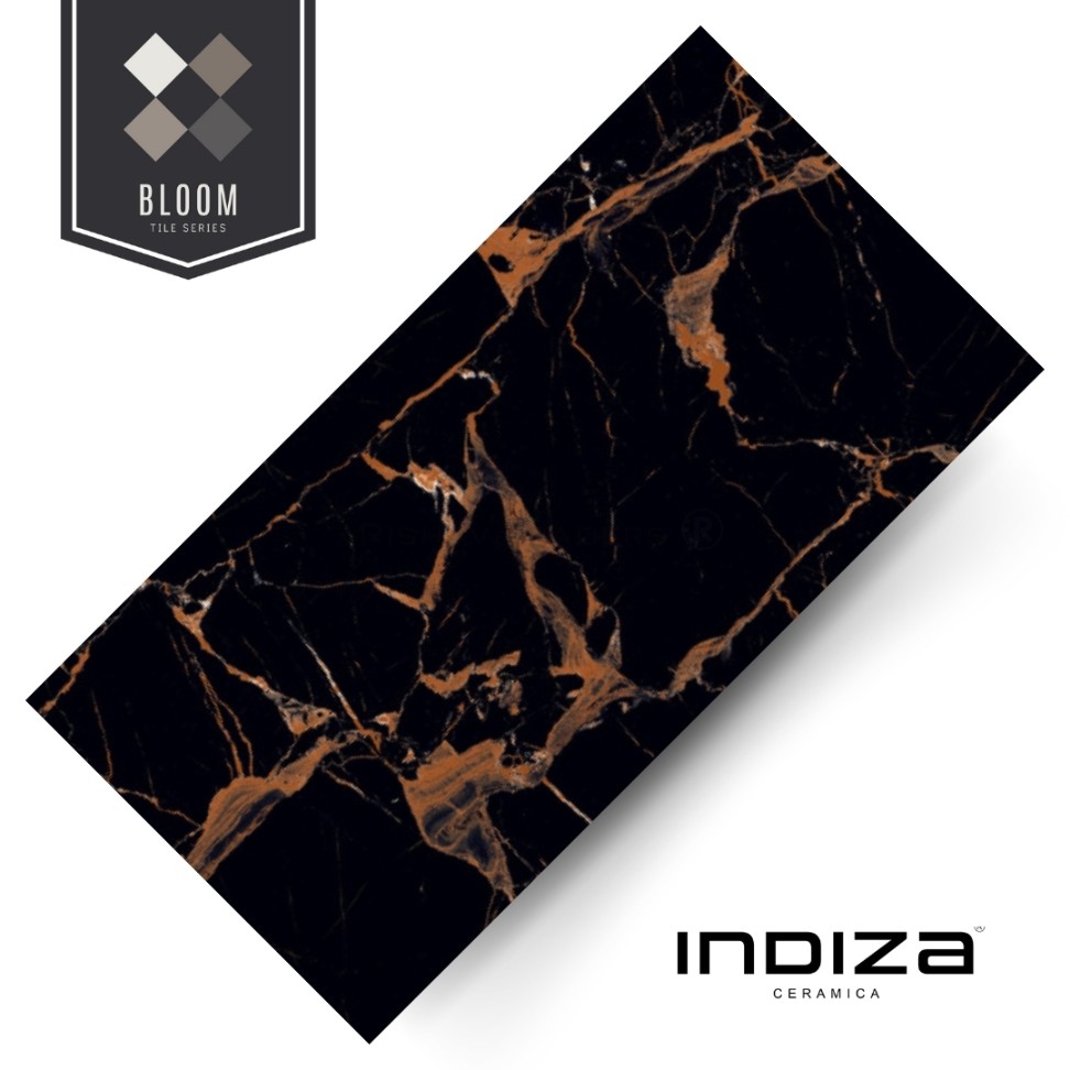 Bloom Tile Series: Estrada Black | Rishav Traders