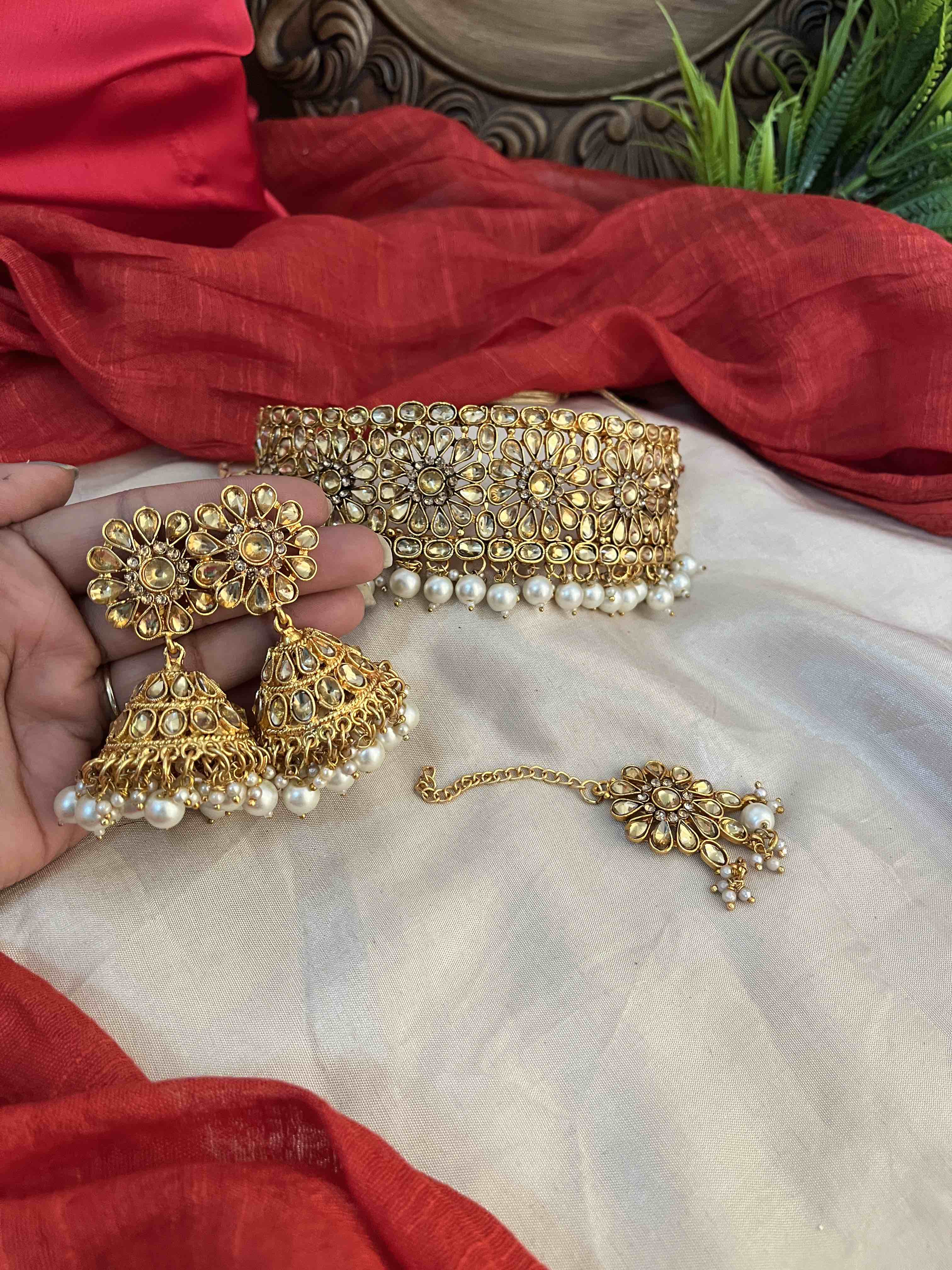 White Semi Bridal Set EthniQ