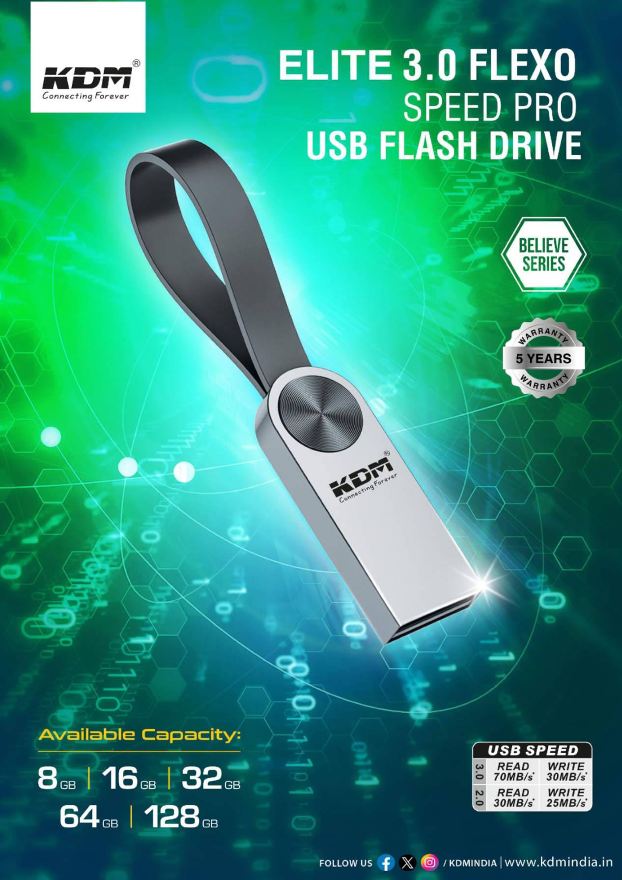 KDM FLEXO MEATL SERIES PANDRIVE Airlife Mobile Accessories