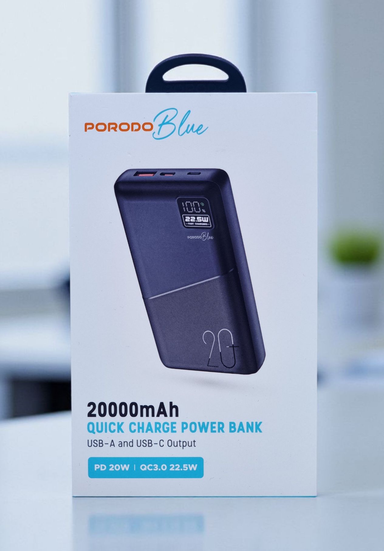 PORODO BLUE 20000MAH QUICK CHARGE POWERBANK Gadgets Oman