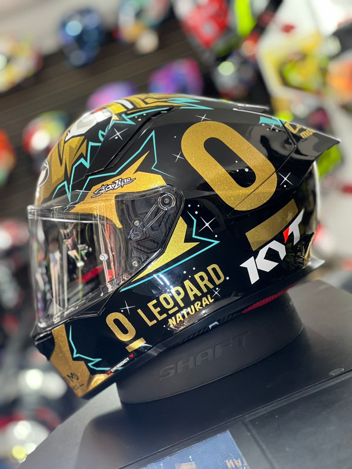 KYT TT REVO LEOPARD REPLICA DISTRICASCOS