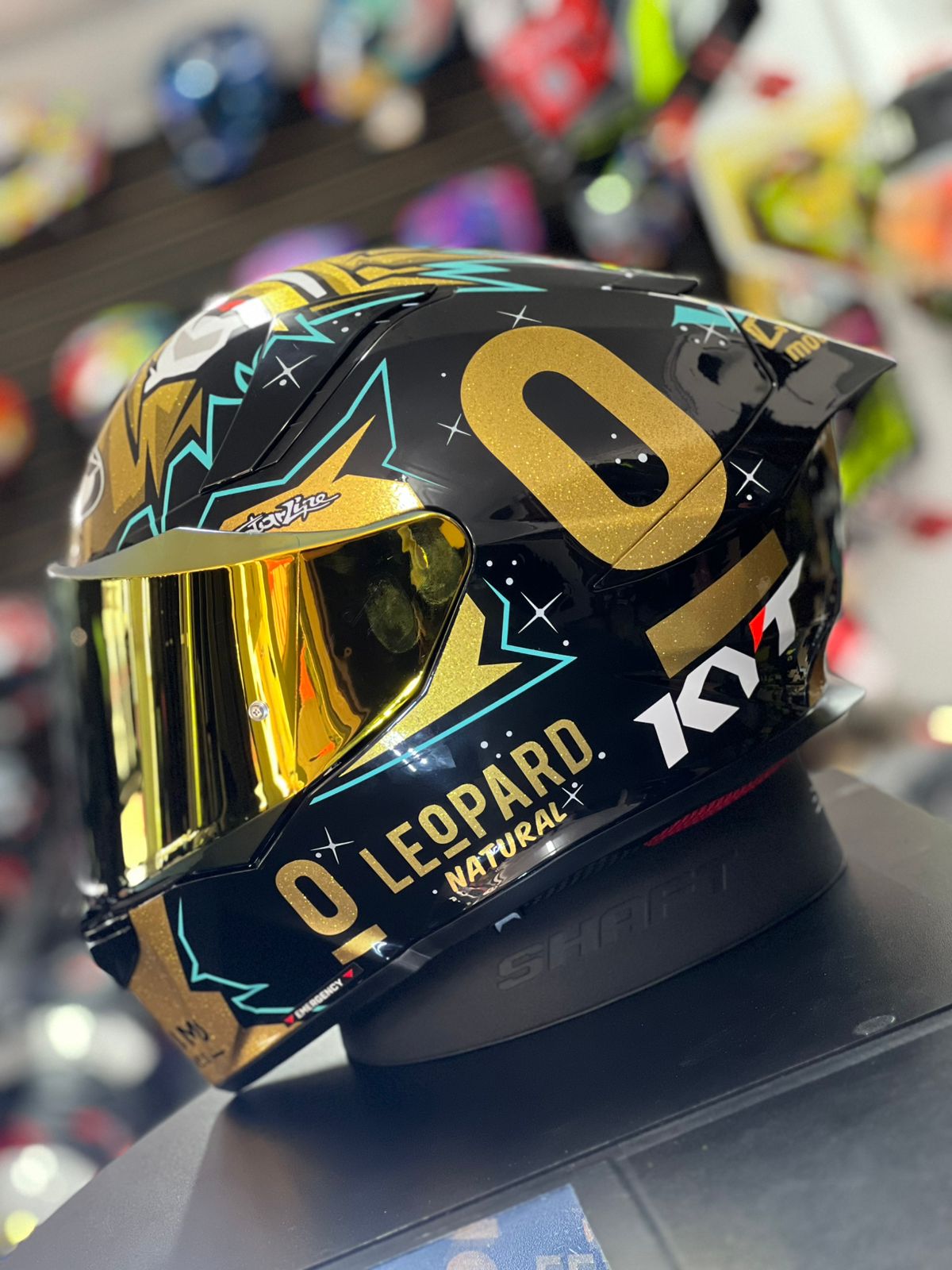 KYT TT REVO LEOPARD REPLICA DISTRICASCOS