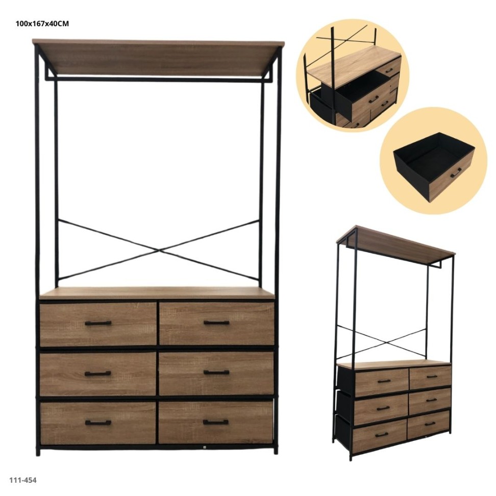 Cajonera De Madera Para Colgar Ropa GAVETERO DE ASPECTO MADERA