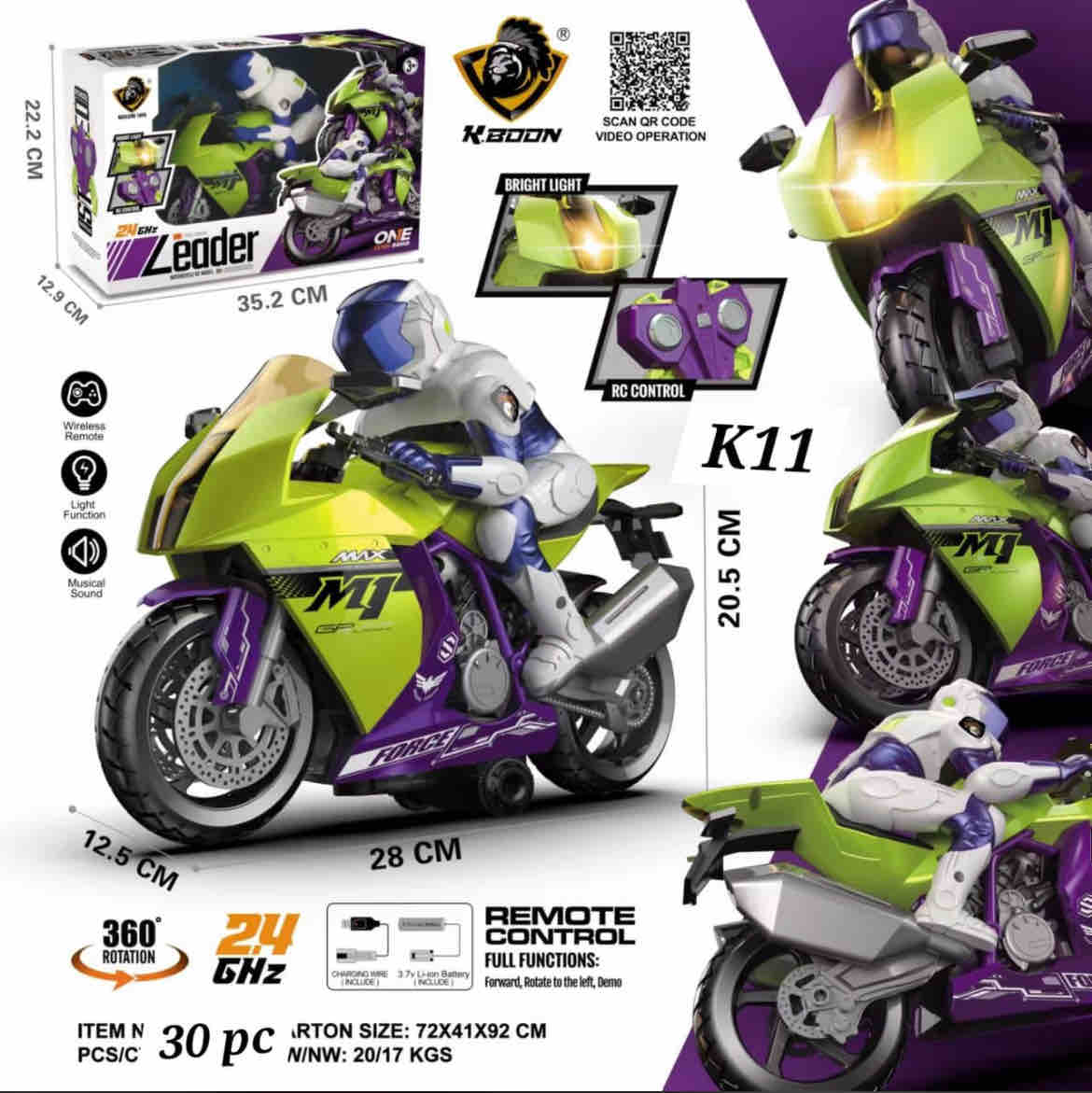 R/C K -11 SPORTS BIKE CH KRISHNA TOYS