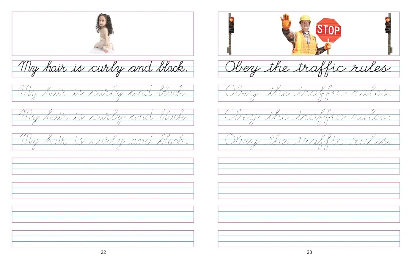 Cursive Writing 7 Books Pack - Capital Letters, Small Letters, Joining ...