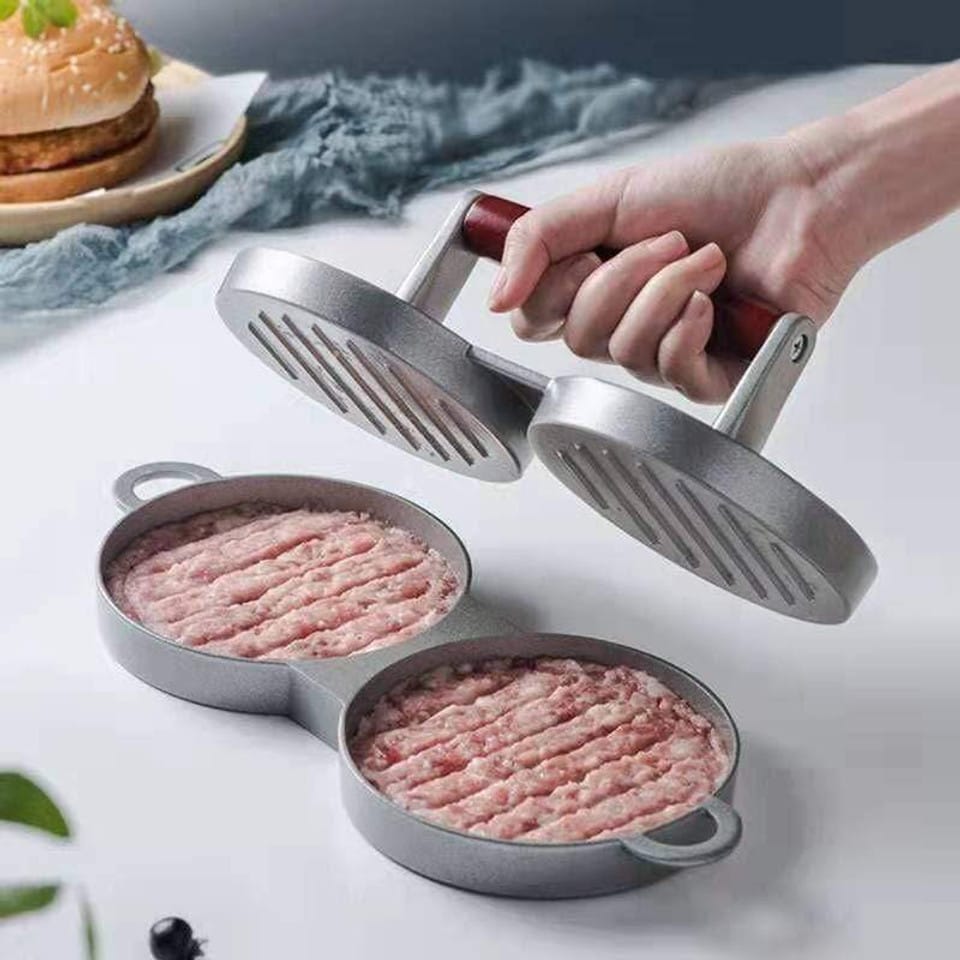 thumbnail image 2 of Stainless Steel Hamburger Press & Patty Maker - Non-Stick Kitchen Tool For Perfect Burgers & Meatballs 2 of 10
