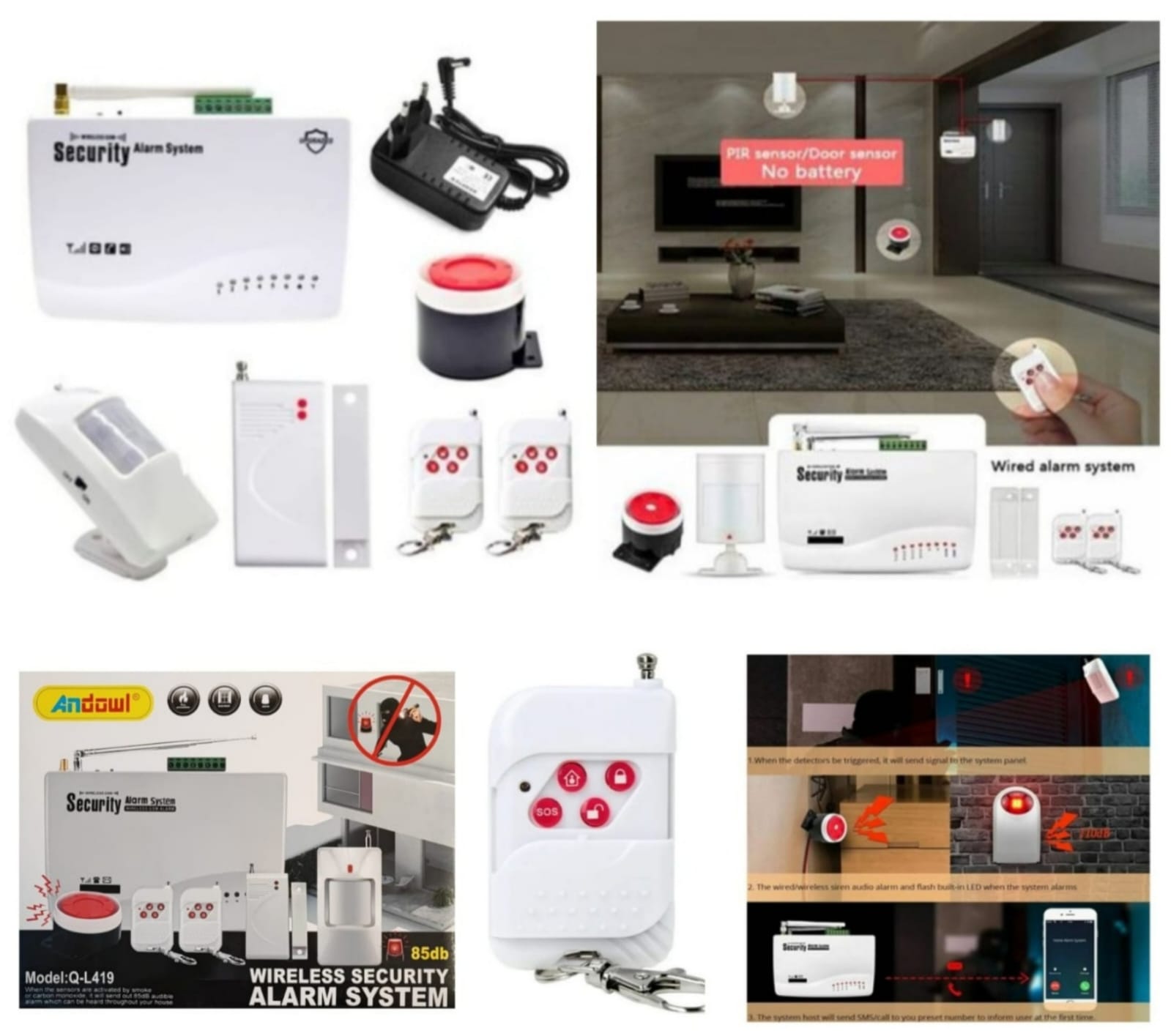 Alarm Panel Wireless Fire Alarm Monitoring System Wireless