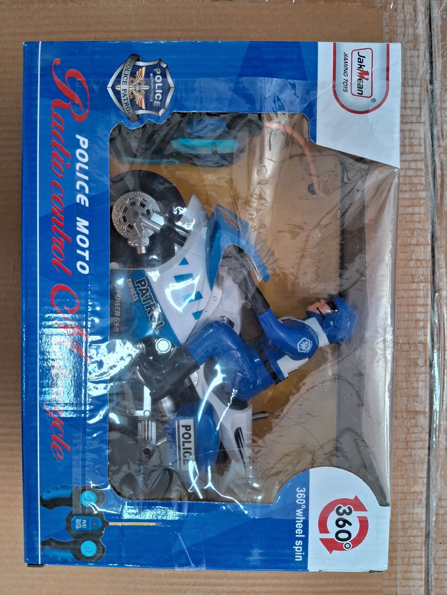 Action Figure Toy Police Motorcycle Kids Plastic Police Motorcycle - Main Image