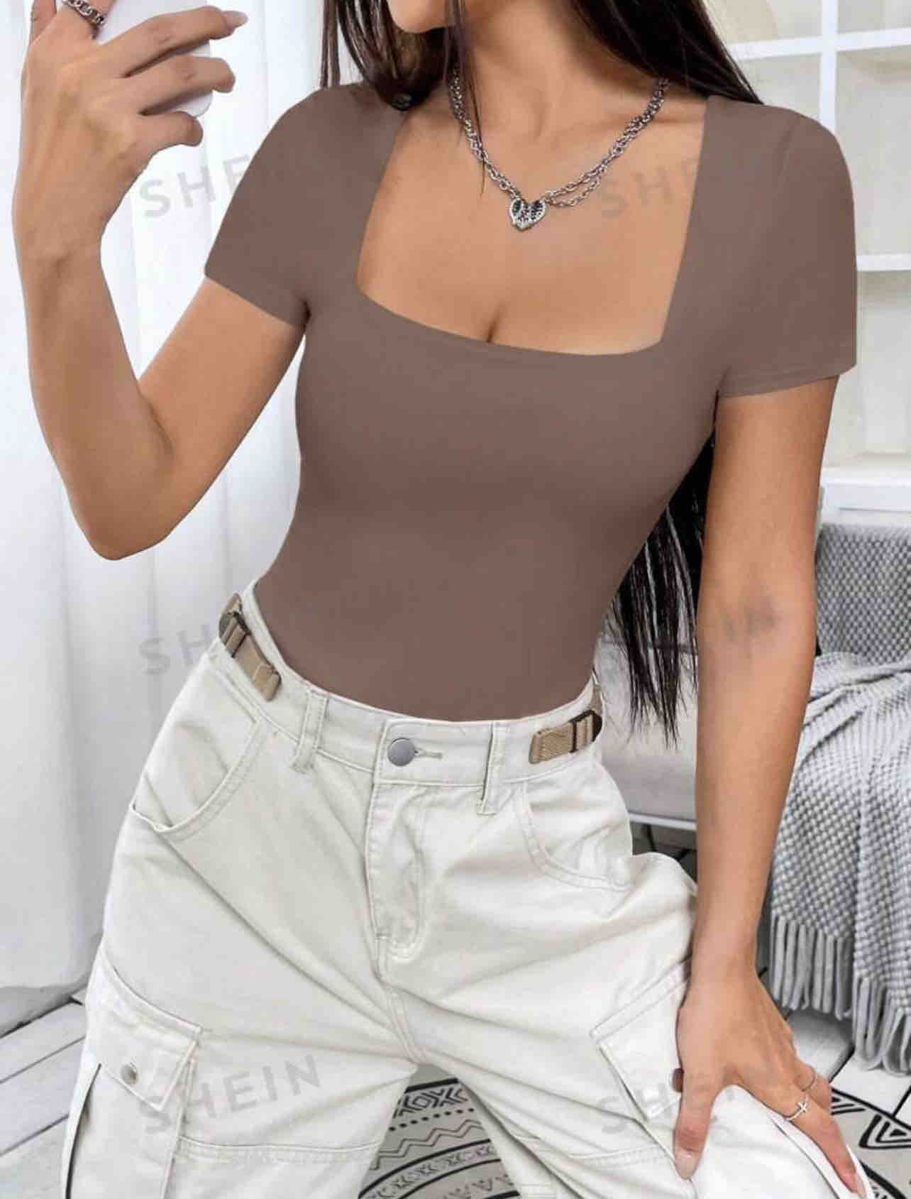 Blusas Dama Bodys Mujer Shein Shein Blusa Para Dama Color Azul