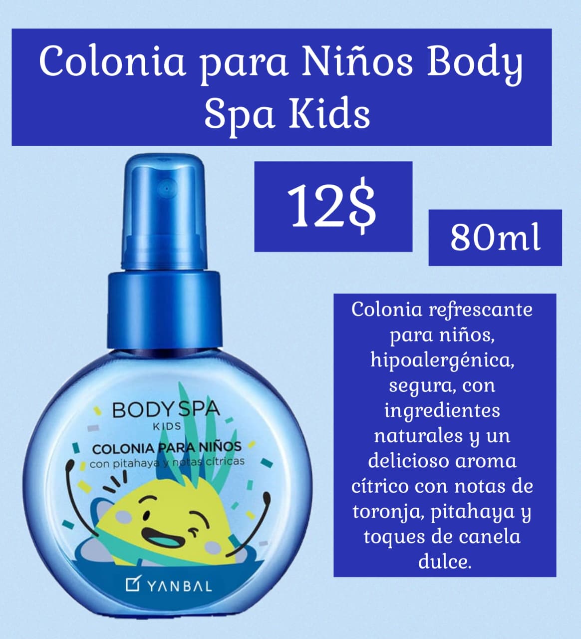 Colonia para niños Beautyonline Manta