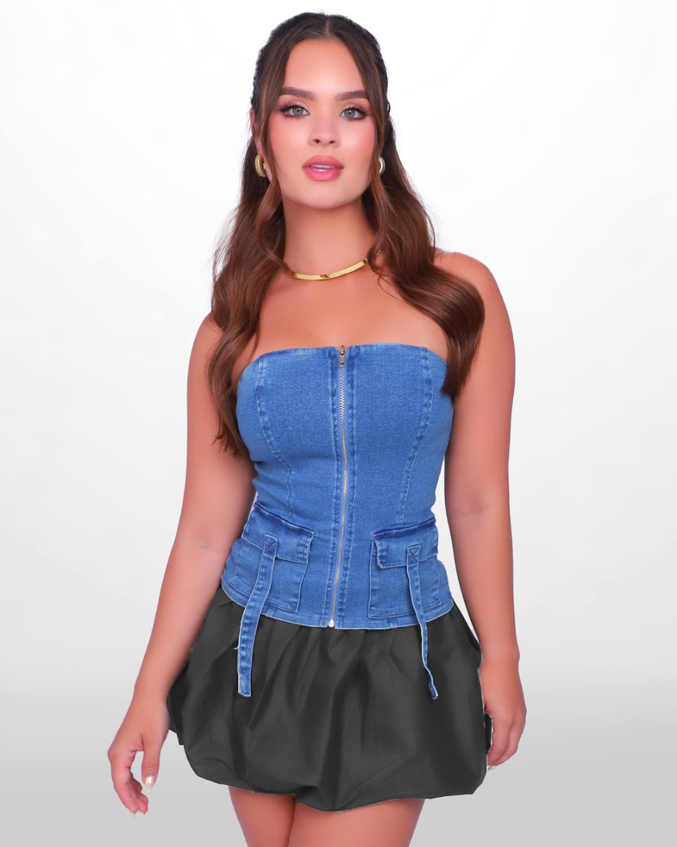 Top Blusa Blusas Cortas De Amarrar Adelante Blusa Tejida Blusas Cortas De Amarrar Adelante Blusa Con Lazos Delanteros  |Compra Online|SEVEN SEVEN