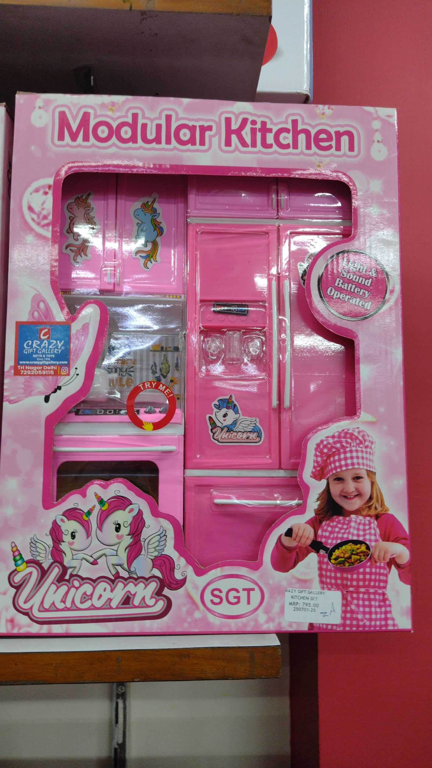 Battery Operated Kids Kitchen Set Pink Battery Operated Mini Doll
