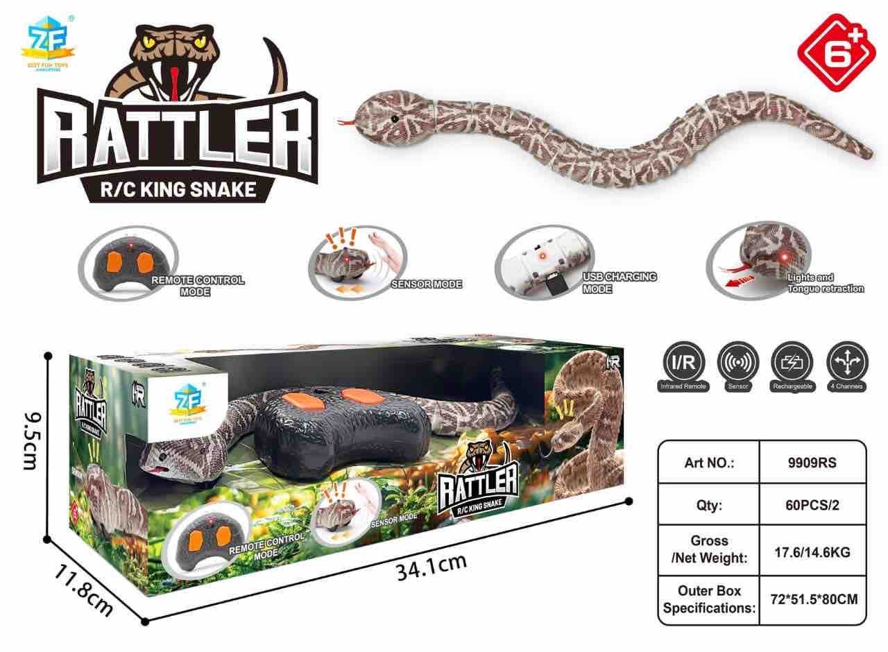 RC RATTLE SNAKE WITH SENSOR CHARGEABLE (BULK) | GBX TOY WORLD