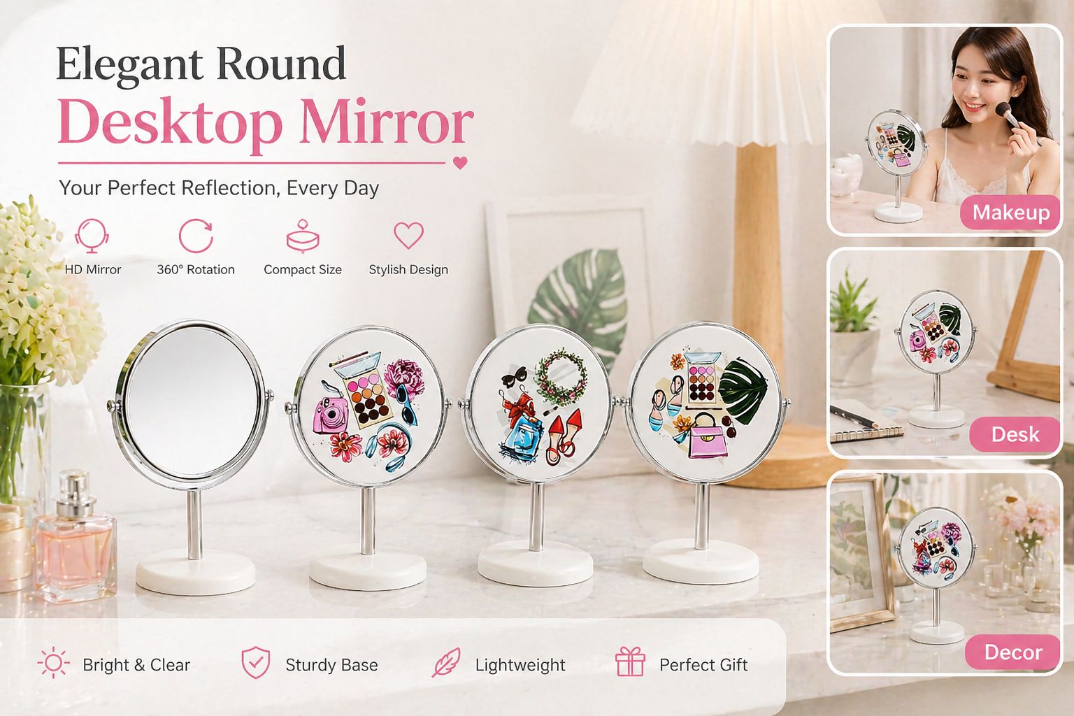 Stand mirror