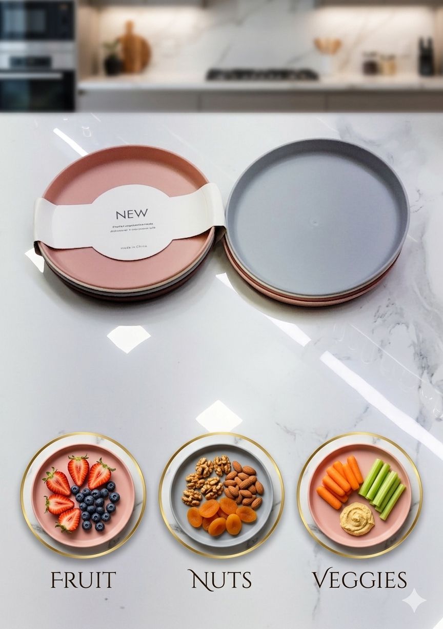 4 pcs plate set