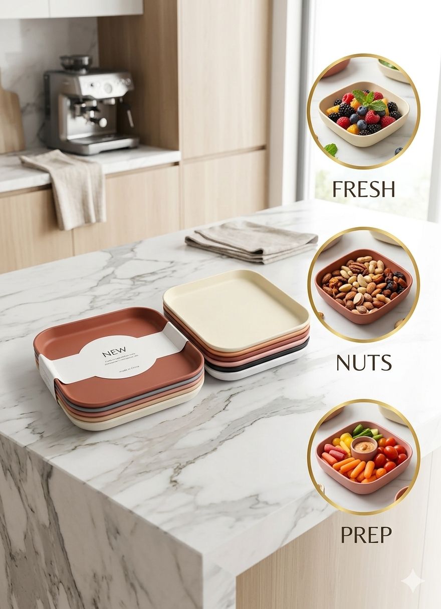 4 pcs plate set