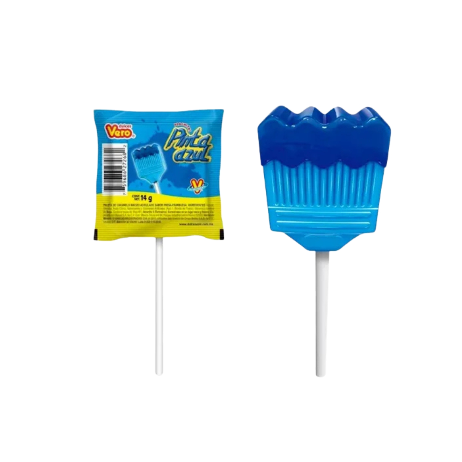 Mexican Candy Paleta De Brocha Azul Brocha Pinta Azul SMARKKET
