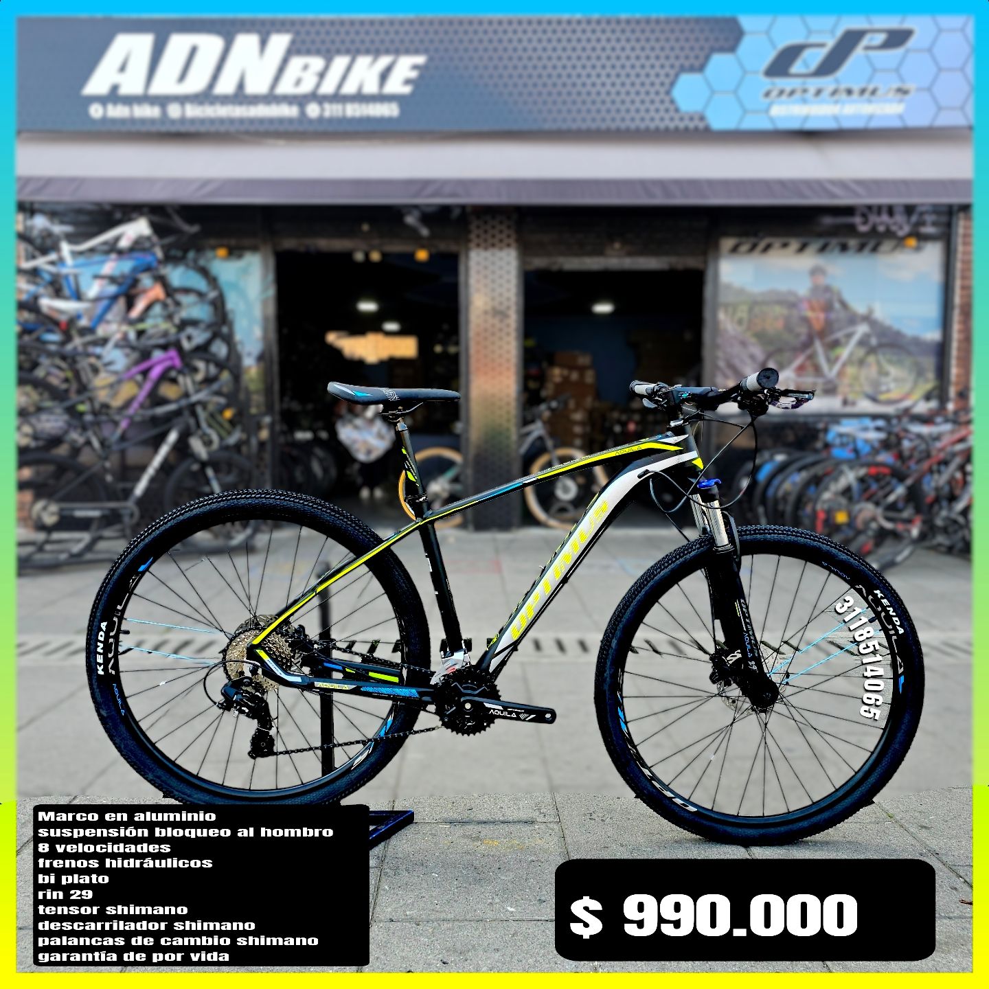 Bicicleta Optimus Rin 29 Velocidades Bicicleta Optimus Koruna Rin