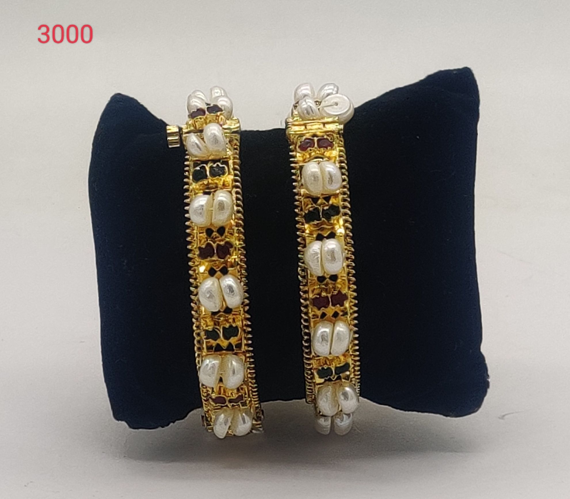 JAGDAMBA PEARALS BANGLES JBG4044 Jagdamba Pearls