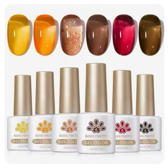 Kit crystal amber jelly x 6pc born pretty