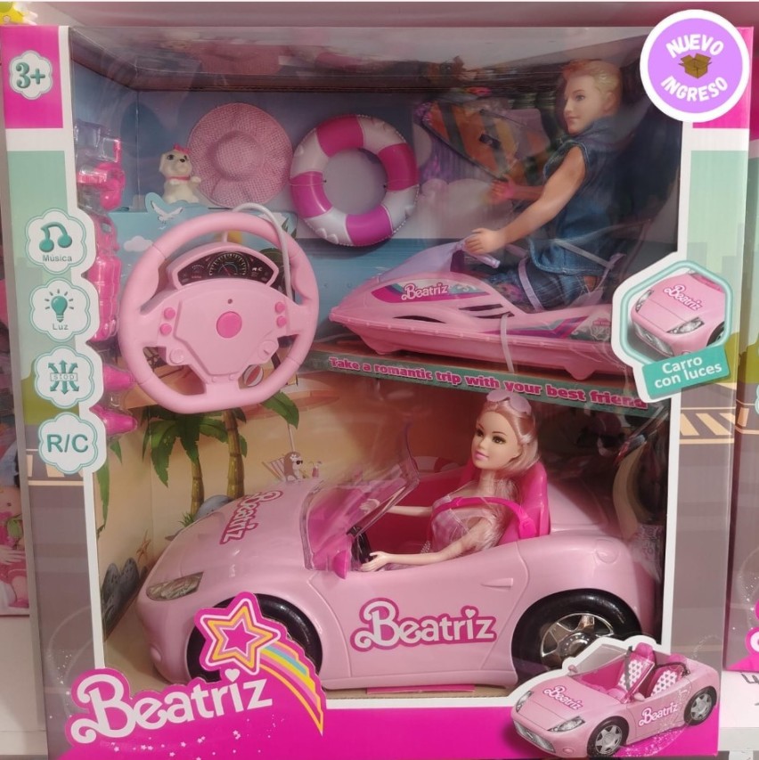 CARRO BARBIE Y KEN CONTROL REMOTO Valen Shop Baby