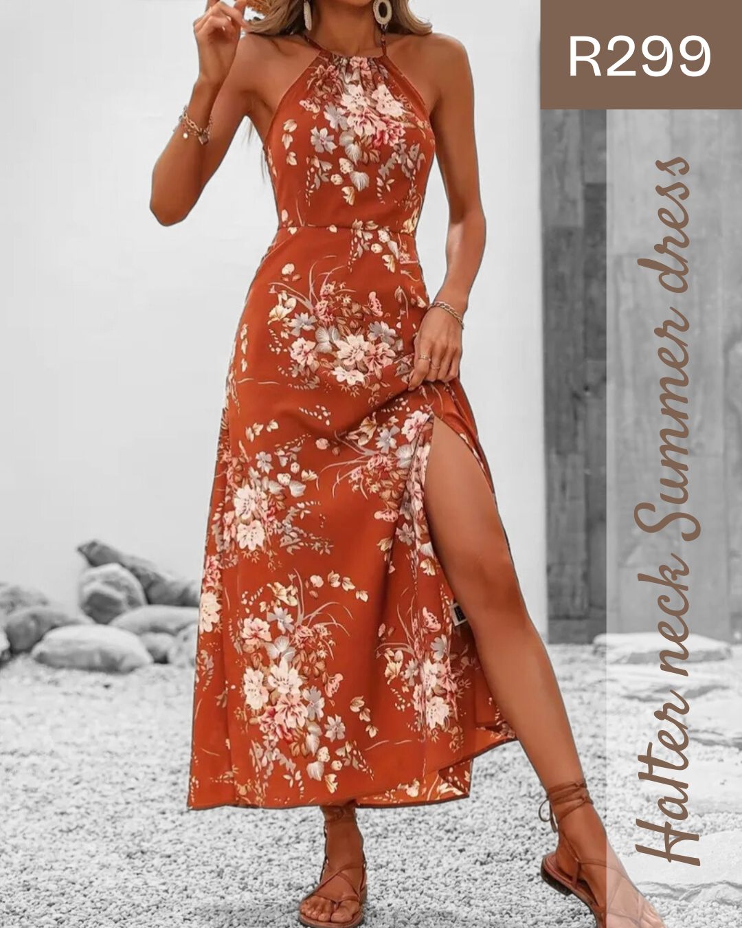 Halter neck Summer dress | Stella Boutique