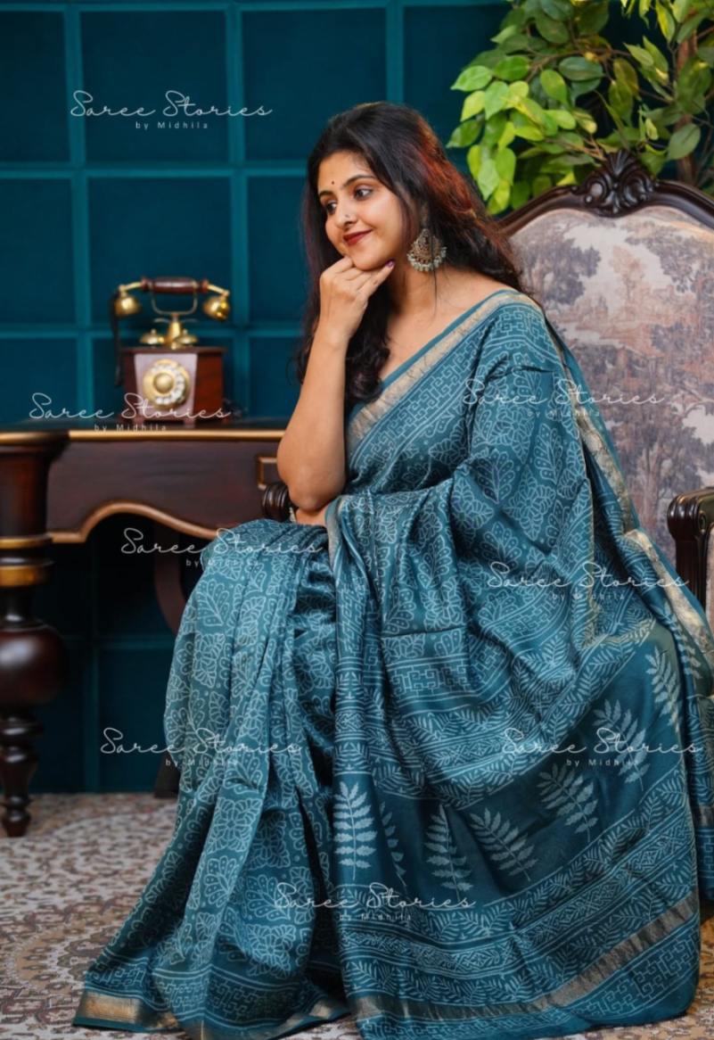 MAHESWARI SILK COTTON SAREE WITH RUNNING BLOUSE MATERIAL