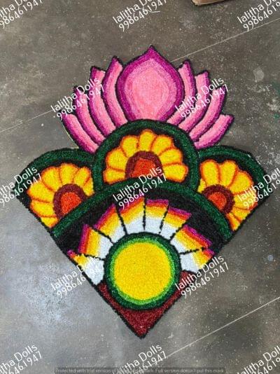 Trending Rangoli Mat Rangoli mats | LALITHADOLLS