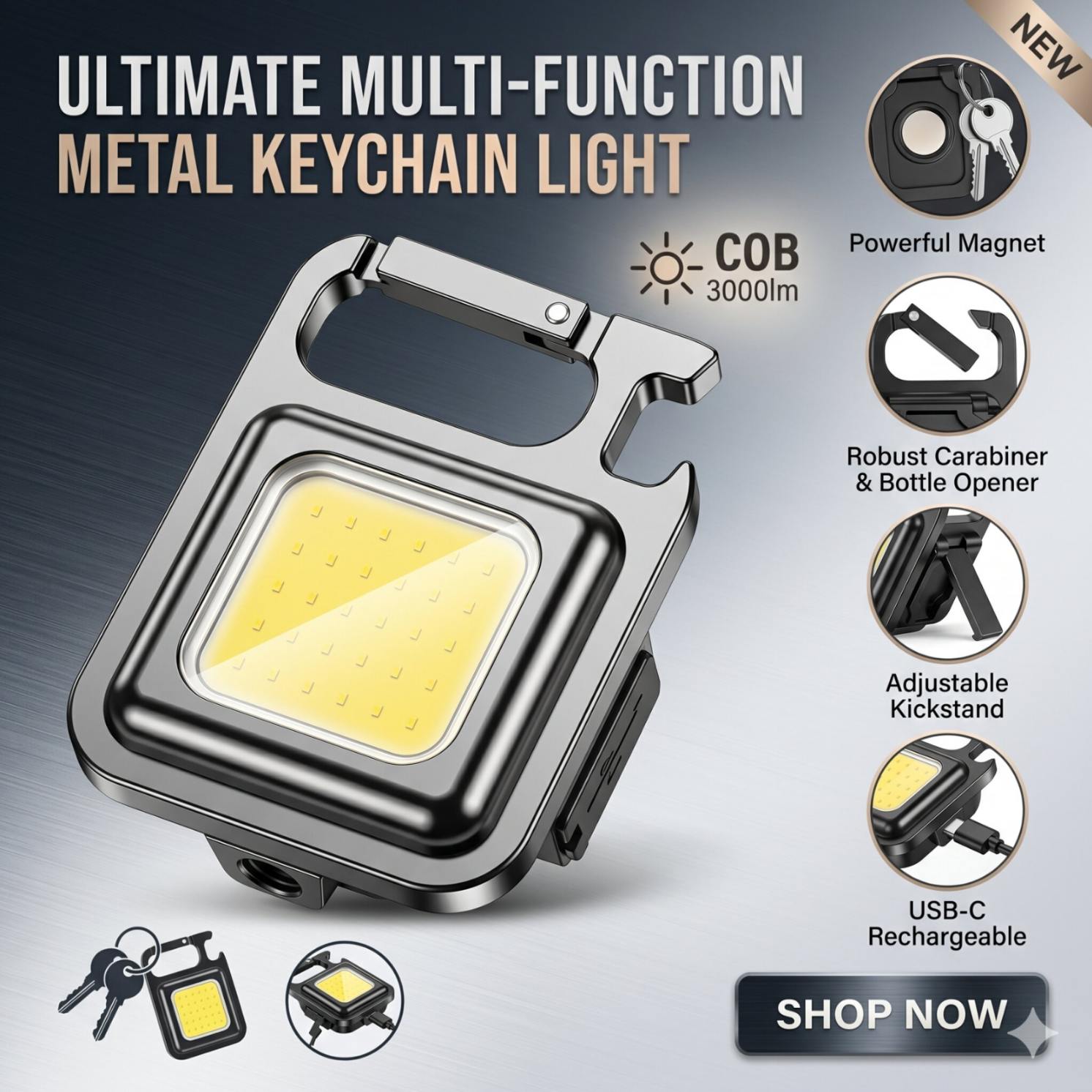 Metal Keychain light | Bhaistore
