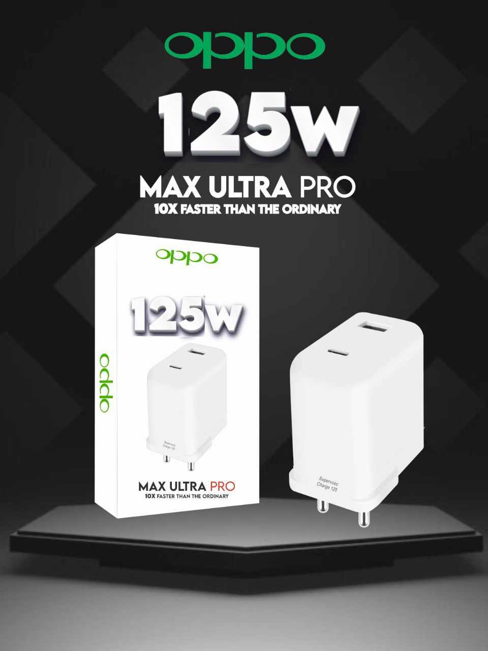 Oppo 125w Charging Mobile OPPO 125W POWER ADAPTER WITH USB CABLE