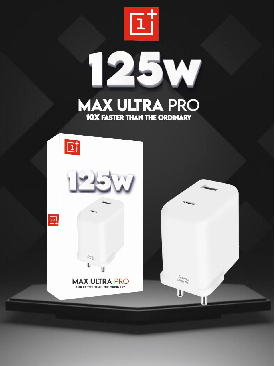 VIVO 125W POWER ADAPTER WITH USB CABLE SUPER FAST CHARGER METRO - Main Image