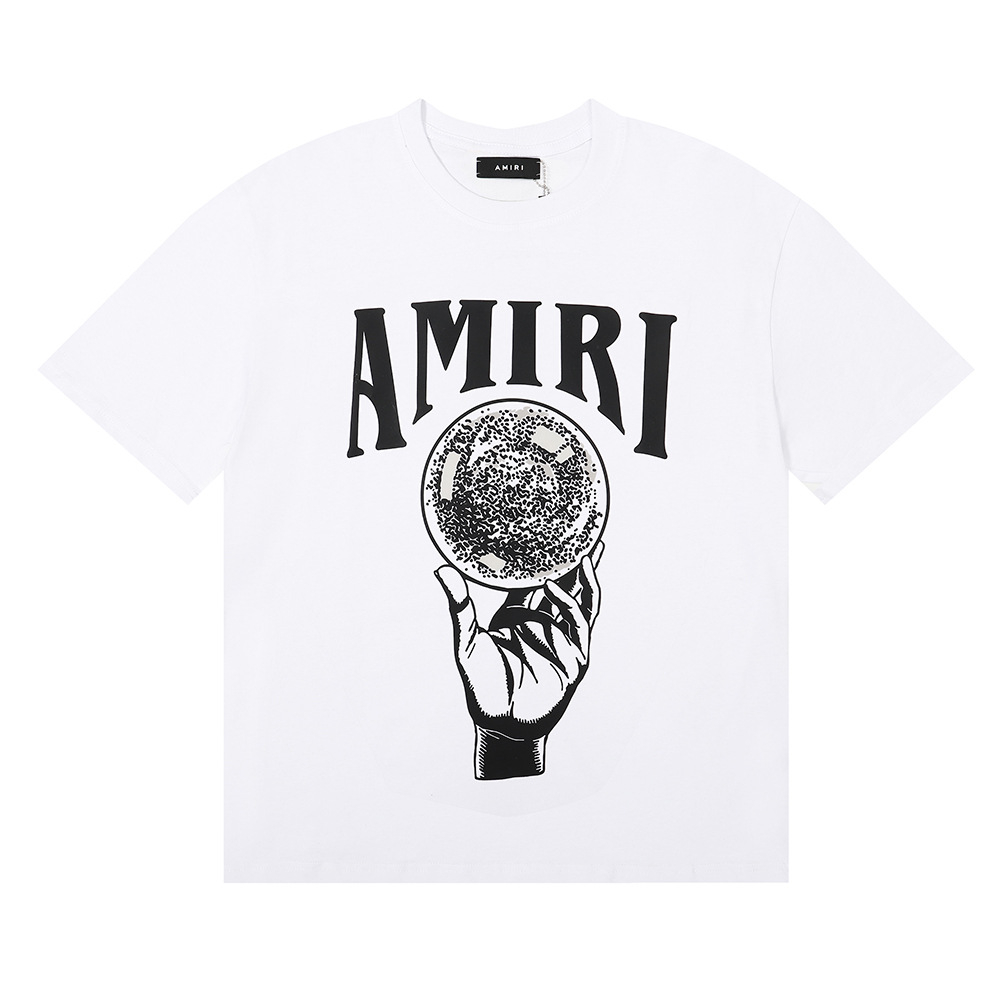 Amiri Logo-print Short-sleeve T-shirt In Black | ModeSens