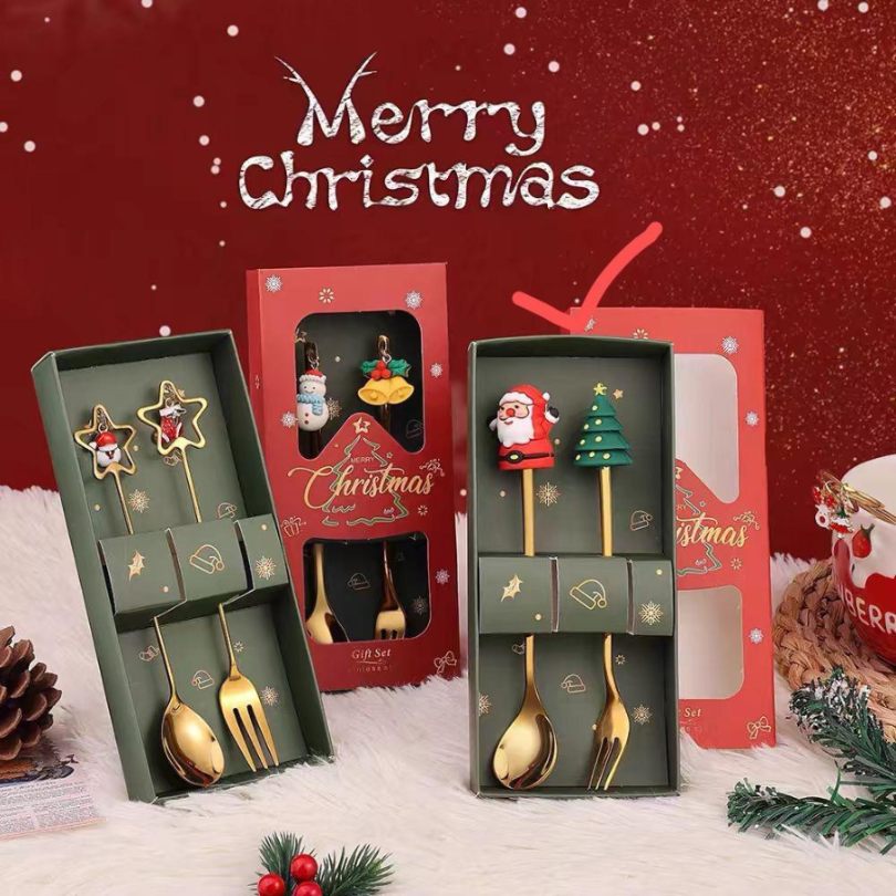 Santa Spoon 2pc Santa Spoon | HARDIK STATIONERY
