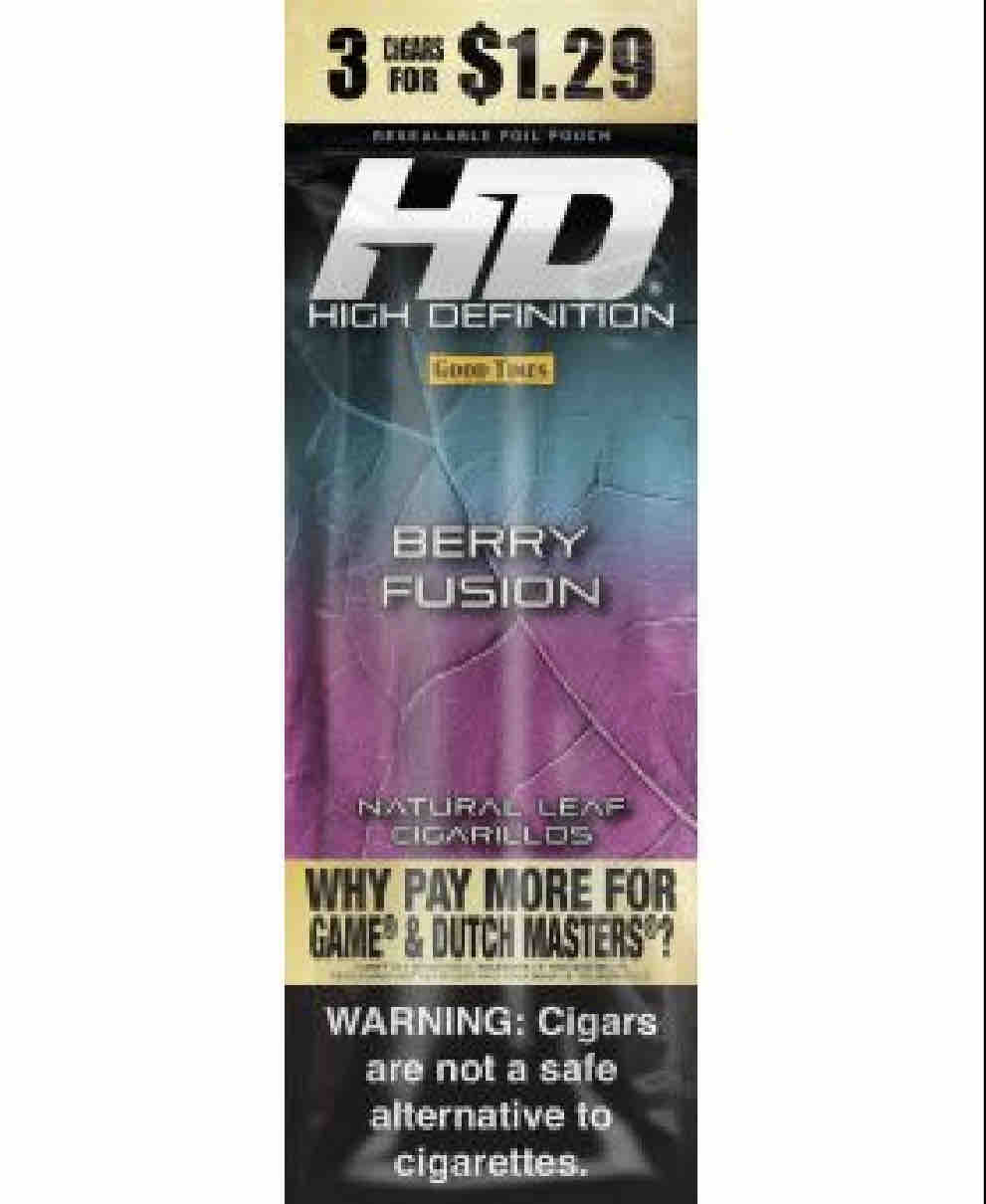 GOOD TIME HD CIGARILLOS BERRY FUSION - 3 For 99c 15CT