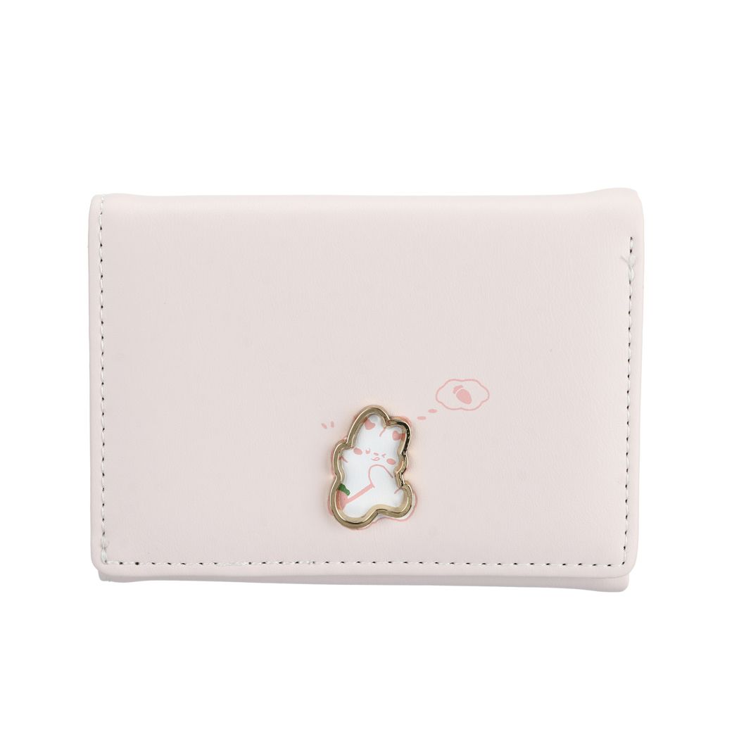 Women's Animal Trifold Short Wallet(Light Pink) | MINISO Sonipat