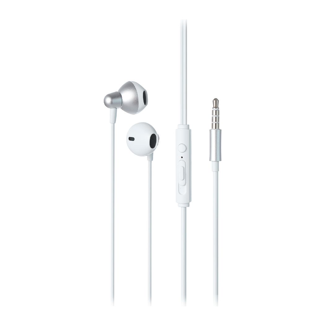 Mm Headset Type C Miniso Metal Half-in-ear Earphones (White