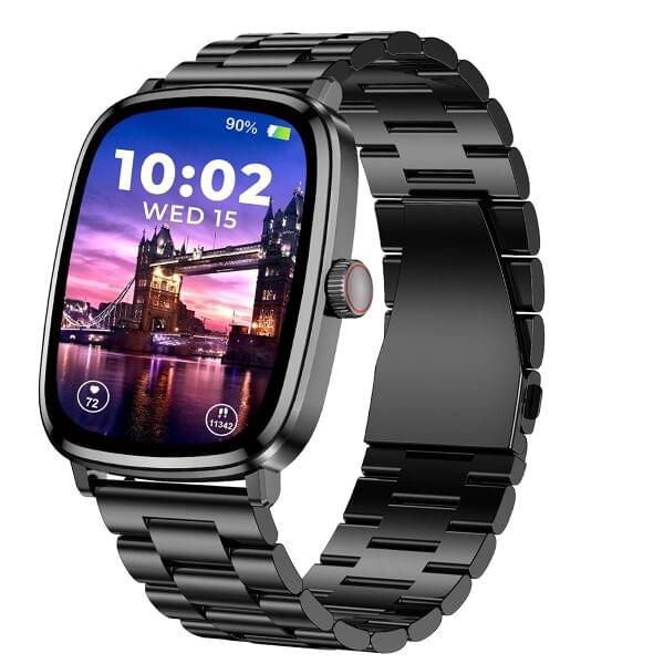 beatXP Unbound Era 2.01" Super AMOLED Display Bluetooth Calling Smart Watch, Metal Body, Rotary Crown, 410 * 502px, 1000 Nits, 60Hz Refresh Rate, 100+ Sports Modes