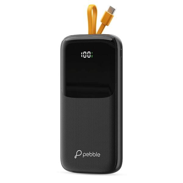 Rapid Electra 10 10000 mAh Powerbank | 22.5W Fast Charging | Inbuilt Cable & Display