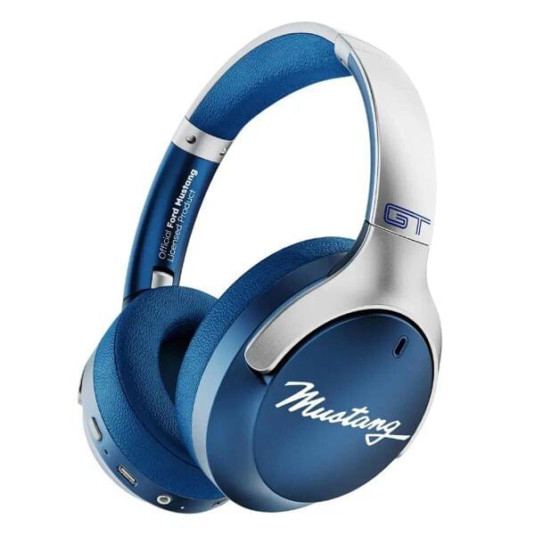 GOBOULT X Mustang Q Over Ear Bluetooth Headphones 70H Playtime, 40mm Bass Drivers, Zen ENC Mic, Type-C Fast Charging, 4