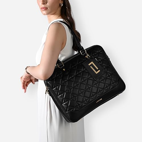 Lavie Luxe Women's Monogram Jess Laptop Tote Handbag | Estilo Lavie