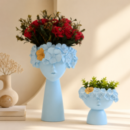 Elegant Face Vase