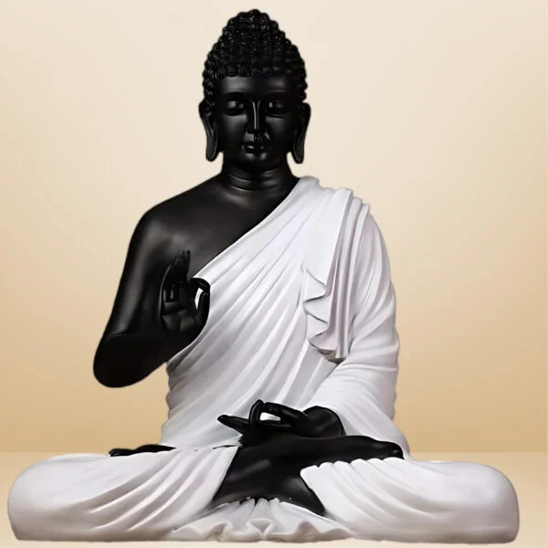 Black & White Buddha Showpiece