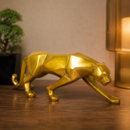 Golden Panther Statue
