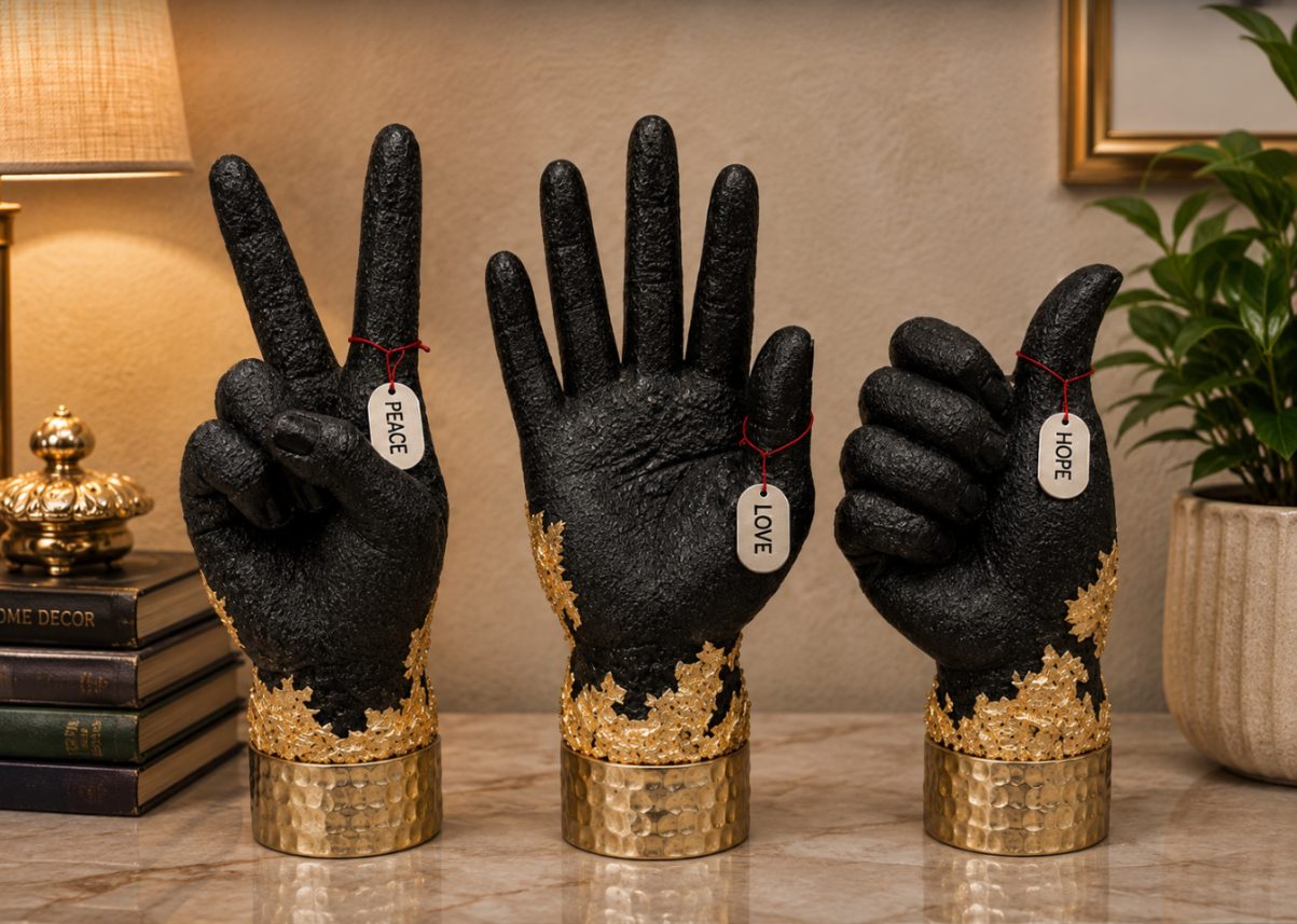 Finger Sculpture Showpiece
