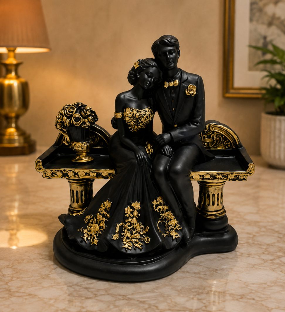 Couple Sitting Statue