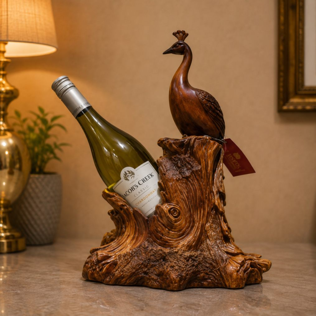 Peacock Wine Bottle Holder
