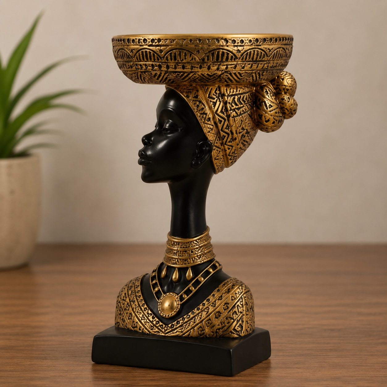 African Lady Decorative Showpiece